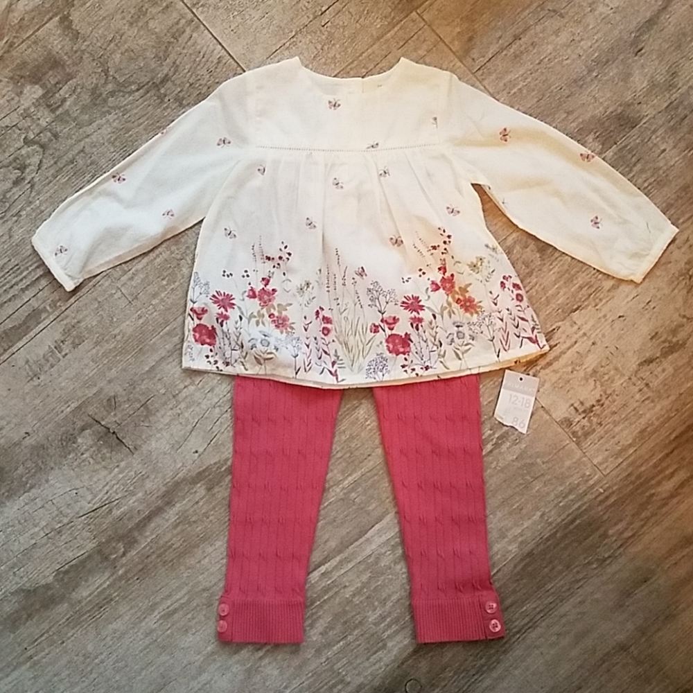 NWT Primark Baby Girl Tunic and Leggings